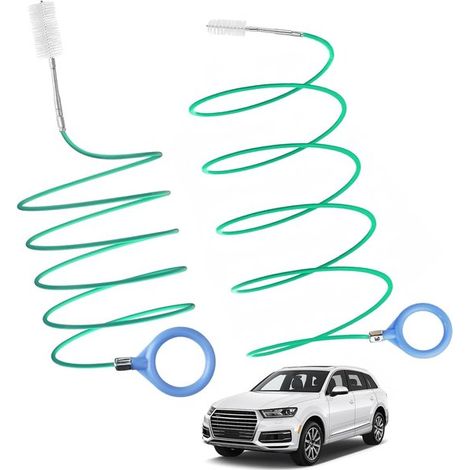 Brosse de nettoyage flexible pour voiture - 300 cm + 500 cm - Brosse pour canalisations - Nettoyeur de canalisations de toit ouvrant (1/5)