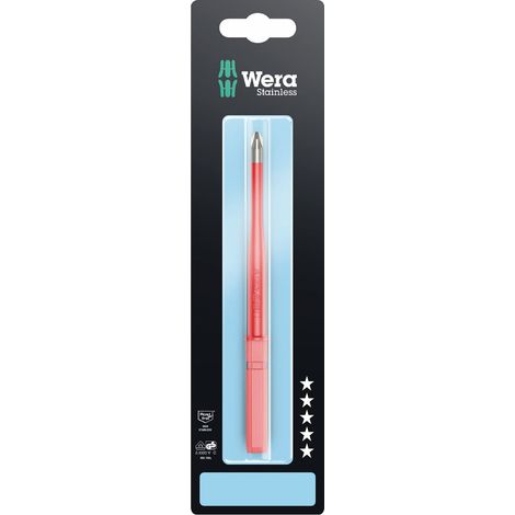 Wera - 05033656001 - Lama giravite isolata, Kraftform Kompakt VDE 3065 iS PZ SB, Acciaio Inox, PZ 2 x 154 mm (1/5)