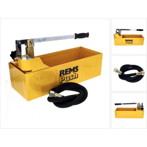 REMS Push Druckprüfpumpe Prüfpumpe Handprüfdruckpumpe Abdrückpumpe zum Abdrücken bis 60 bar 115000