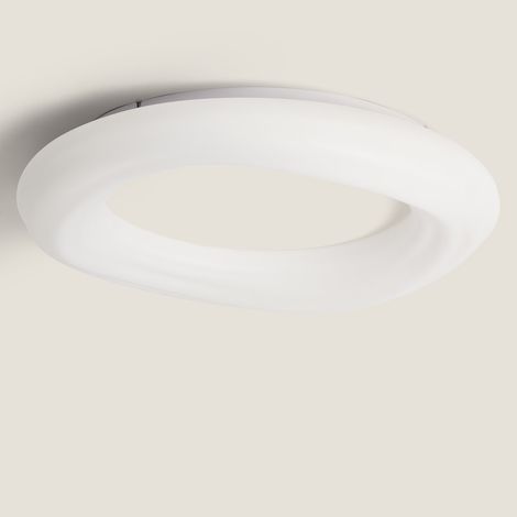 Plafoniera LED 48W Circolare Metallo Ø550 mm Kate Bianco