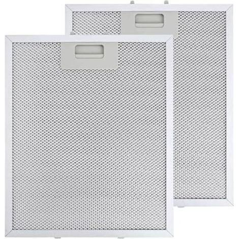 2 pièces 305 x 267 mm Filtre Hotte Aspirante pour Hotte Aspirante AEG Blancs Grande Capacité de Stockage d'huile Résistance aux Hautes Températures Pièce de Rechange 5 Couches