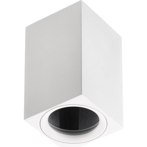 Spot de surface Plafonnier Spot GU10 Carré Aluminium Blanc Lampe de plafond Éclairage intérieur Applique en saillie Downlight Luminaire moderne pour la maison (1/5)