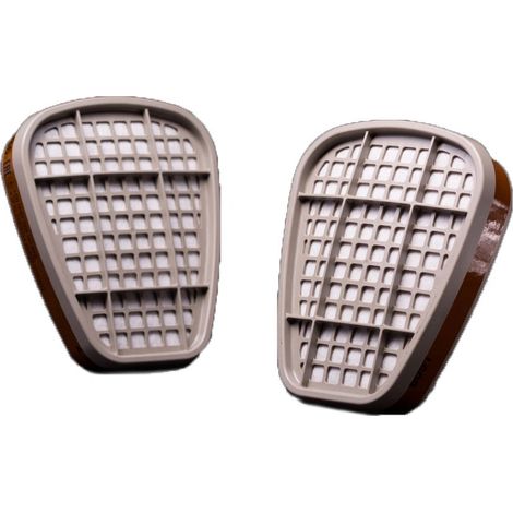 Filtri al carbone 3M 6051 per semimaschere serie 6000 7500, 2 pezzi.