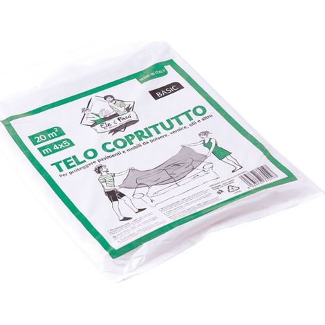 TELO COPRITUTTO MULTIUSO mt 4 x 5 - gr. 240 circa- 60 pezzi