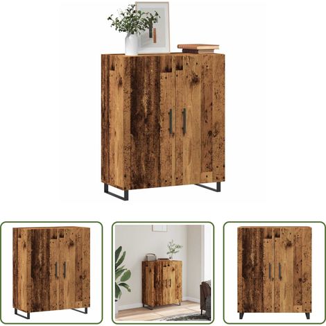 vidaXL Stauraum - Sideboard Altholz-Optik 69,5x34x90 cm Holzwerkstoff (1/5)