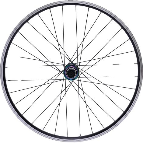 Ruedas para bicicleta de montaña, freno de disco doble de seis orificios, compatibilidad versátil, color negro. (1/2)