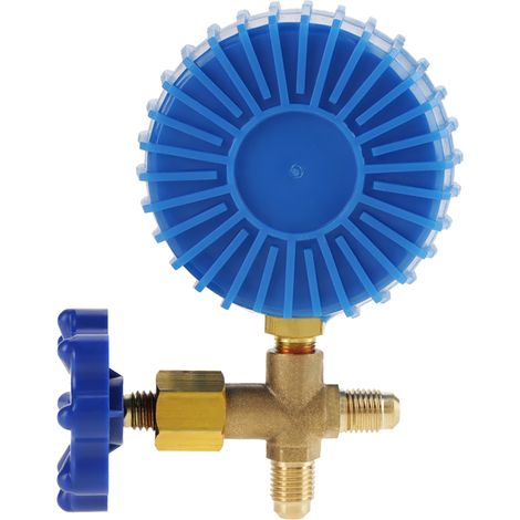 Manomètre de recharge de réfrigérant pour climatisation, compatible avec les fluides frigorigènes R410A, R22, R134A et R404A. (1/5)