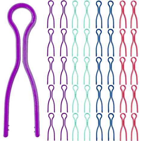Clips porte-bobines, accessoires pour machines à coudre, pinces à bobines de fil pour l'organisation des bobines (40 pièces) (1/5)