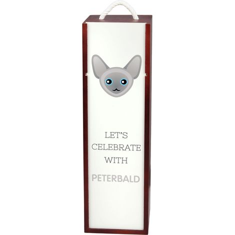 Peterbald - scatola per vino con grafica e iscrizione di Art-Dog (1/5)