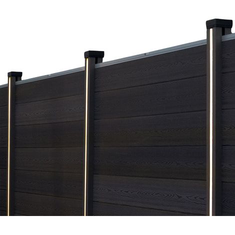 HOME DELUXE Nutleiste mit Solar LED Beleuchtung CALLUX STRIPE - 1er Set LED Nutleiste Gummi, Gummi Nutleiste mit LED, flexible Nutleiste LED LED Nutleiste Gummi, Gummi Nutleiste mit LED, flexible Nu