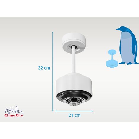Purline – Ventilateur de plafond Tenerife Ring 106 cm – Moteur DC silencieux – 6 vitesses – Pales en bois blanc – Pour pièces 10 à 20 m² (1/5)