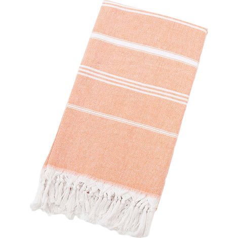 1 pièce Serviette de plage, 100 x 180 cm, en coton à chevrons, séchage rapide, légère et compacte, pour hammam, sauna, piscine ou voyage (1/5)