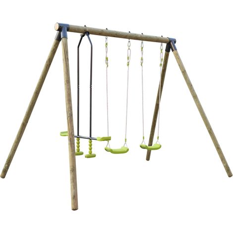 sweeek - Spielgerüst mit Schaukeln, 1 Wippen-Schaukel