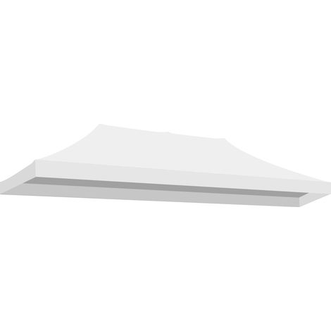 Telo di copertura superiore per gazebo 3x6 mt. Copertura di ricambio in trama Oxford rivestita in PVC. Impermeabile e resistente ai raggi UV. Colore bianco
