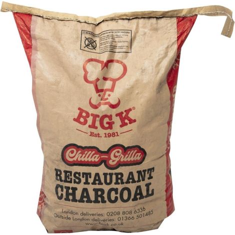 Charbon de bois naturel de restaurant 12kg - 430 x 180 x 650 mm - BIG K (1/5)