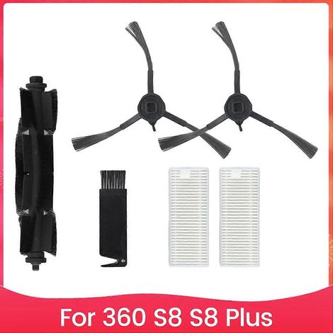 De rechange brosse jeu de filtres pour 360 S8 S8 Plus aspirateur robot, brosse principale et latérale accessoire kit (1/5)