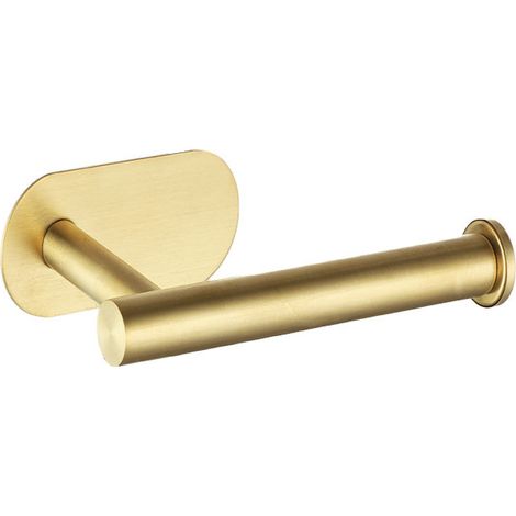 Portarrollos de papel higiénico dorado para montaje en pared – Elegante, ideal para cocina y baño. (1/4)