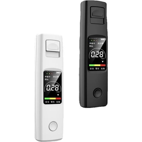 Éthylotest Électronique, Test Alcool, Éthylomètre sans Contact, Éthylotest avec Alarme 3 Couleurs et Écran LCD, Éthylotest Rechargeable USB-C Portable pour Voiture et Maison (1/2)
