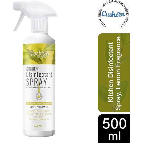 Cusheen Lemon Scented Kitchen Disinfectant Spray, 500ml