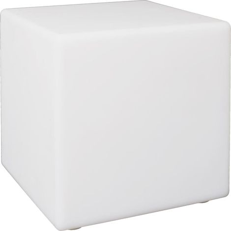 Lampe Cube Sans Fil Blanche Intérieur/Extérieur Eclairage Multicolore avec Télécommande (1/5)