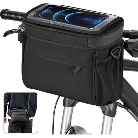 Sacoche Vélo Guidon - Valkental - 5L - Écran Tactile - Imperméable - Adaptateur Rapide (1/5)