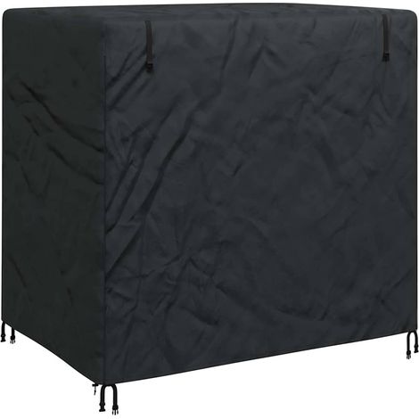 Hollywoodschaukel-Abdeckung Schwarz 175 x 125 x 180 cm