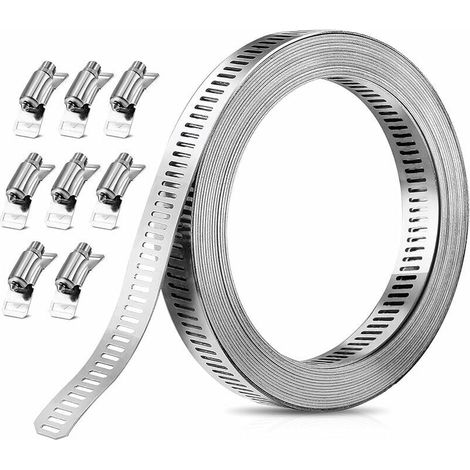 Schlauchschelle, Schlauchschellen aus Edelstahl 304, verstellbare Edelstahl-Schlauchschellen, Schlauchclips für Haushalt, Wasserschlauch, Gasschlauch, Kfz-Schlauch