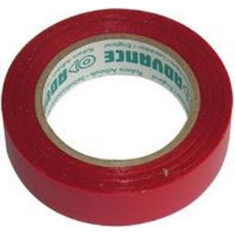 Ruban adhésif isolant rouge en pvc d'usage courant. dimension 15 mm x 10 m (RIS2) (1/4)