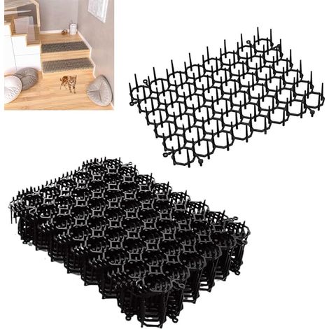 Tapis Anti Chat,6 pièces Grillage Chat,20 x 15 cm Tapis Dissuasif pour Chat Tapis Dissuasif pour Chat Interieur,Anti Chat Pic Anti Chat, Répulsif Chat Chien Grillage Chat (1/5)