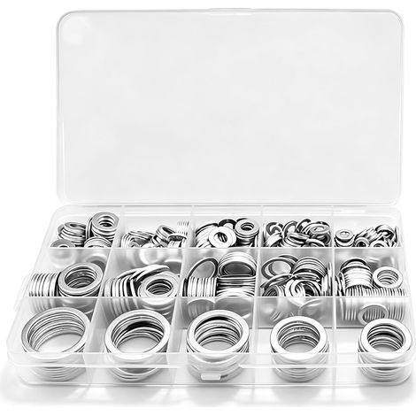 Lot de 490 Joint Vidange en Aluminium -11 tailles M5-M24 (1/5)