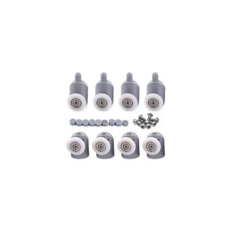 8 rotelle da 23 mm per porte doccia e porte scorrevoli del bagno - Crezuo