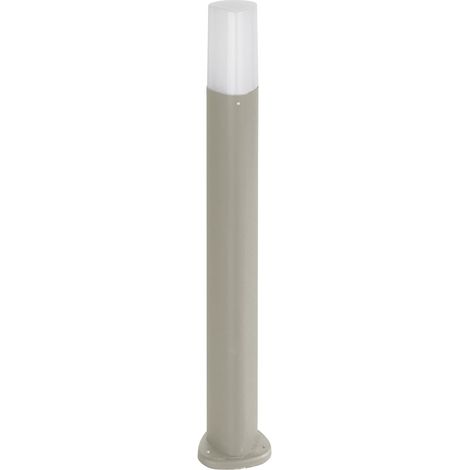 Borne lumineuse de jardin IP44 en aluminium douille E27 Pou 83 - Silver (1/2)