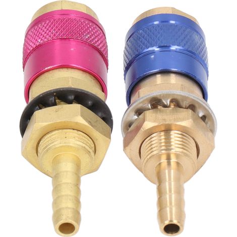 Adaptateur de gaz refroidi à l'eau, connecteur rapide portable en laiton avec fiche PTA DB pour torche de soudage MIG/TIG M6 (6 mm) (1/5)