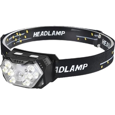 Irovami Lampe frontale LED capteur – 7 niveaux, 45° réglable – Idéal pour peinture, bricolage, nuit (1/5)