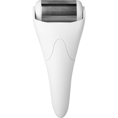 Rouleau de massage glacé anti-rides pour visage et corps, appareil de refroidissement manuel blanc, lisse la peau (1/5)