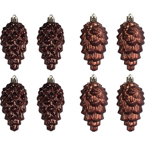 Boule De Noel - Boule De Decoration Pour Arbre De Noel En Plastique - 9 cm - 8 Pièces