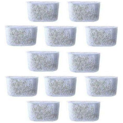 12pcs Filtres à eau à charbon de rechange Filtre non tissé pour cafetières (1/4)