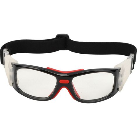 Lunettes de basketball pour adolescents et adultes, anti-collision, anti-impact, lunettes de sécurité pour sports de plein air (noires) (1/5)