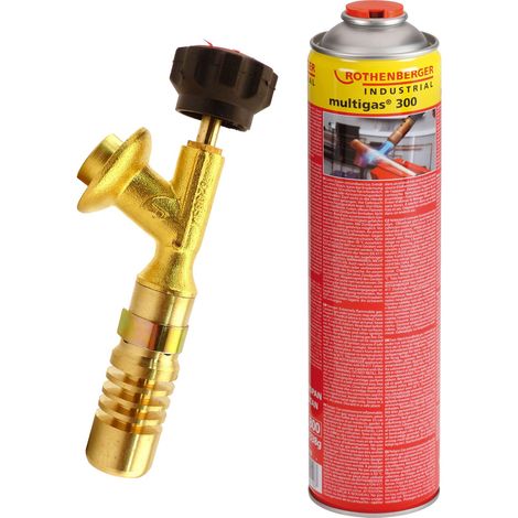 ROTHENBERGER Industrial Hot Pack Brenner inkl. 1x Industrial Multigas 300 600 ml - 1500004610