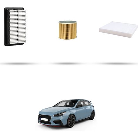 Kit tagliando 3 filtri compatibile con Hyundai i30 (PD,PDE) 1.6 CRDi Hybrid 100kw dal 2020 (1/4)