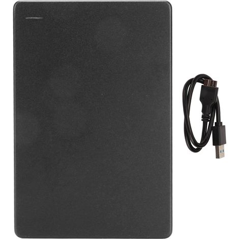 Disque dur externe portable 1To noir ultra-fin métal USB 3.0 5Gbps haute vitesse compatible Windows et Mac OS (1/5)
