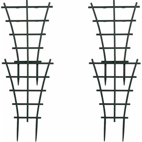 Filiyano – Support de jardin en plastique Kartokner pour mini plantes grimpantes (lot de 4) (1/5)