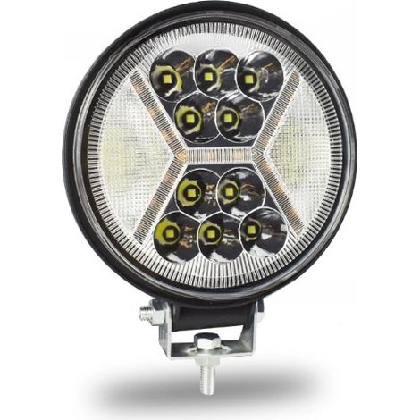 Lot de 2 phares de travail LED 12 V, 132 W longue portée pour moto, 4x4, feux de brouillard et feux de recul LED pour tracteur, bateau, camion, voiture (1/5)