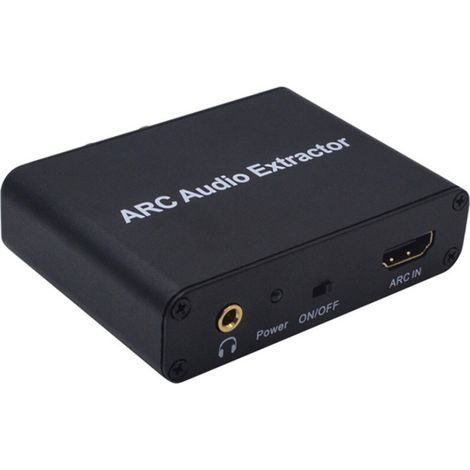 Adaptateur audio HDMI ARC vers RCA, SPDIF Toslink et coaxial, décodeur optique/numérique pour systèmes home cinéma. (1/5)