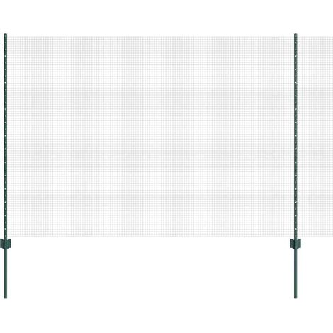 Maison Exclusive - Schweißdrahtzaun mit Pfosten 50 x 1,5 m (B x H