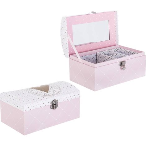 Scatola per bambini Demoiselle rosa 20x12cm - Atmosphera créateur d'intérieur (1/3)
