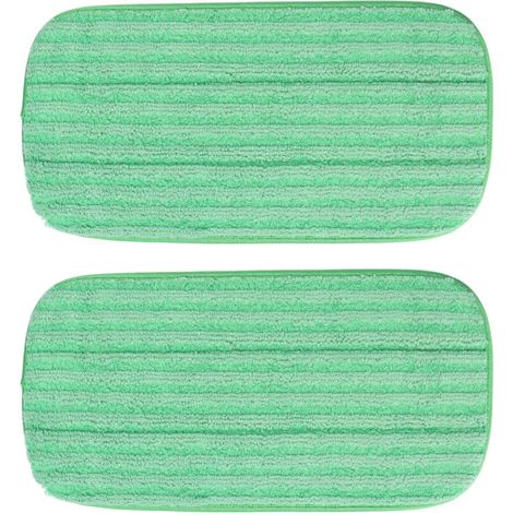 2 Pièces Tête de Serpillière Microfibre, Lavable pour Nettoyage Humide et Sec - Compatible Swiffer WetJet (1/5)