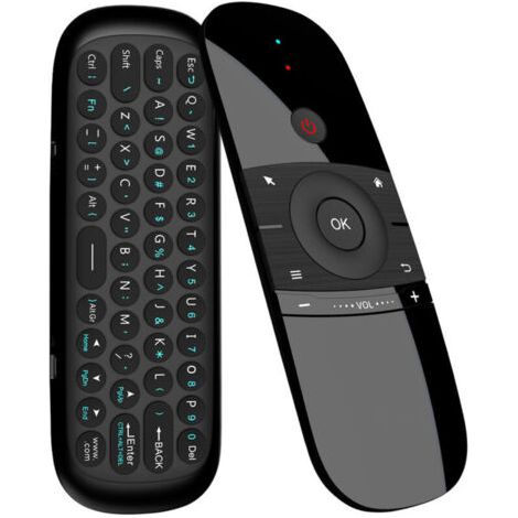 Télécommande Air Mouse sans fil 2,4 GHz – Clavier intégré 45 touches – Capteur gyroscopique 6 axes – Compatible Android TV et PC (1/4)