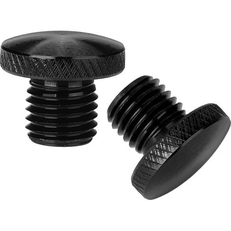 Bouchons d'Obturation de Miroir de Moto en Aluminium CNC M8 M10 Vis de Rétroviseur Cache Bougies Bougiesscrews Oxydation Anodique: 10mm: 1 x Clockwise + 1 x Anticlockwise (1/5)