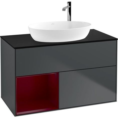 Villeroy & Boch F892HBHG Meuble sous-lavabo Finion F89 (1/2)